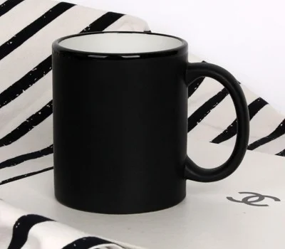 르네 무광투톤블랙머그컵 355ml 12온스