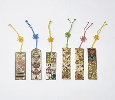 금장자개 책갈피 패턴