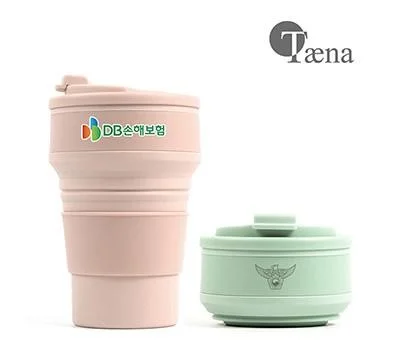 태나 접이식 실리콘 텀블러 500ml