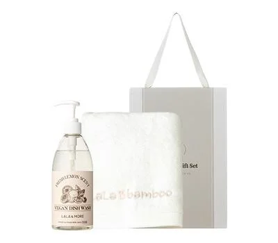 더마음가는 선물set 주방세제와 밤부 세면타올 180g