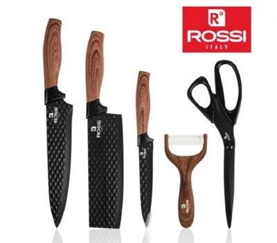 이태리 로시 다이아몬드 엠보싱 칼가위 5종 세트