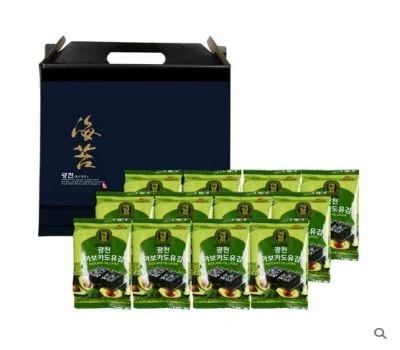 명품 광천김 아보카도유 도시락김 12봉 선물세트