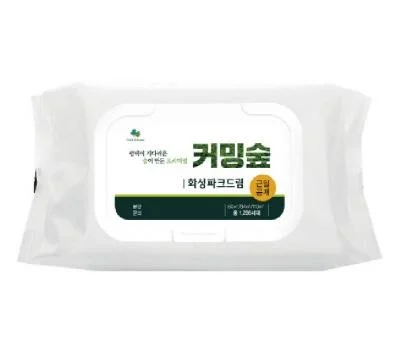 100매 무광화이트 캡형 물티슈