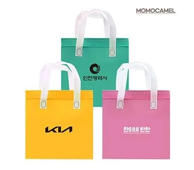 모모카멜 보온보냉 부직포 가방 피크닉 도시락
