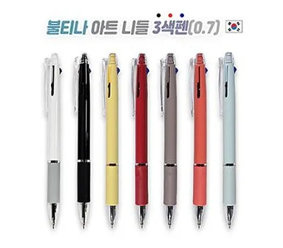 불티나 아트 니들 3색펜 0.7