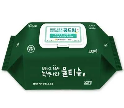 녹색나라 도톰촉촉 물티슈 100매